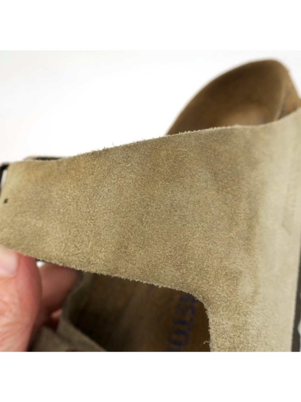 Birkenstock Sandals Arizona Taupe Suede Leather Soft Footbed Women's 39 US 8 - Picture 5 of 8
